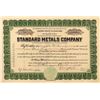Image 1 : Standard Metals Company Stock Certificate