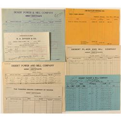 Ten Different Tonopah Area Assay Reports