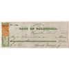 Image 1 : Gould & Curry Virginia City Check to father of ex-governor 1866