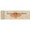 Image 1 : Rare Unissued Revenue Imprinted Virginia City Check