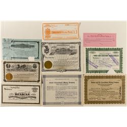 Lot of 9 Nevada Stocks