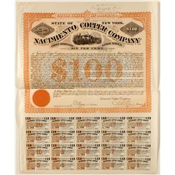 Nacimiento Copper Company $100 Gold Bond