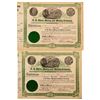 Image 1 : Lot of 2 O.K. Silver Mining and Milling Company Stock Certificates