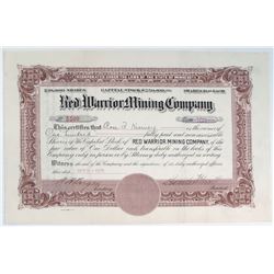 Red Warrior Mining Company Stock Certificate