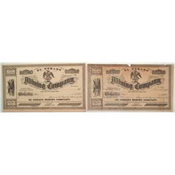 El Dorado Mining Company Stock Certificate
