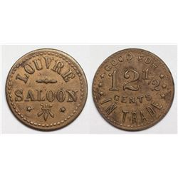 Louvre Saloon Token