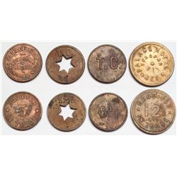 Palace Hotel and Club Tokens