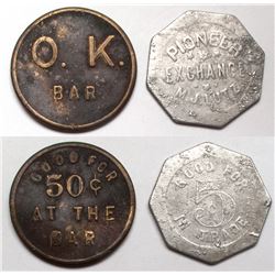 OK Bar and Exchange Hotel Tokens