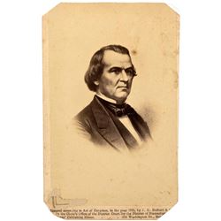 President Andrew Johnson, CDV