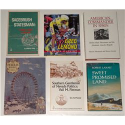 Lot of 6  Nevada personal histories: Pittman, Laxalt, Oddie, Ferris, Lamond, Merriman