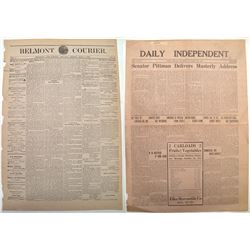 Elko and Belmont newspapers