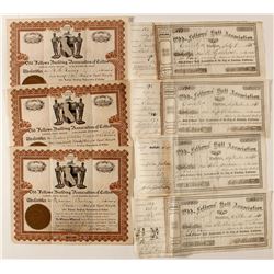Odd Fellows Stock Certificates