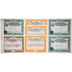 Bank of Manitou Stock Certificate Group (7)