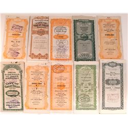 Lot of 10 Montana Warrants/Bonds