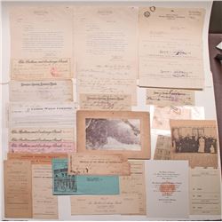 Carson City Area Ephemera: lot of 26