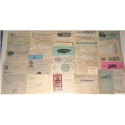 Lot of 110 Bay Area  Billheads