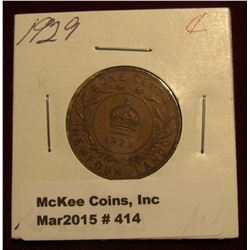 414. 1929 Cent Newfoundland AU