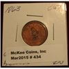Image 1 : 434. 1863 CWT “Geo. B. McClellan” BU Obverse Struck in High Relief