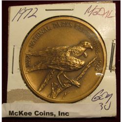 438. 1972 Mint Medal National Parks Centennial Gem BU