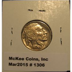 1306. 1927 P Buffalo Nickel. MS 63.