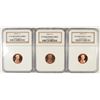 Image 1 : 2005-S, 2006-S AND 2007-S LINCOLN CENTS ALL NGC PROOF-70 RED ULTRA CAMEO
