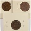 Image 2 : INDIAN CENTS: 1874 AG, 1882 AU SPOTS, 1904 AU CLEANED