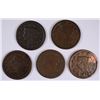 Image 1 : (5) 1848 LARGE CENTS