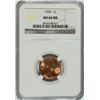 Image 1 : 1938 LINCOLN WHEAT CENT, NGC MS-66 RED GEM!