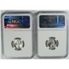Image 4 : (2) 1944 MERCURY DIMES NGC MS-66