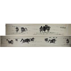 Chinese Painting of Buffaloes Wu Zuo Ren 1908–1997