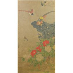 Chinese Painting of Birds Zhu Xiaochun 1729-1784