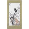 Image 1 : Chinese Watercolour on Paper Hanging Scroll: Crow