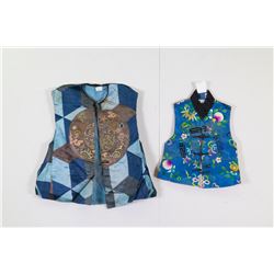 2 Pieces of Chinese Baby Textile Vests