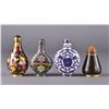 Image 2 : Set of Four Chinese Bronze Cloisonne Snuff Bottles