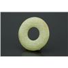 Image 2 : 19th C. Green Jade Carved Disk Pendant