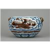 Chinese BW Dragon & Phoenix Porcelain Bowl 16/17th