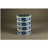 Image 2 : Chinese BW Three Layer Porcelain Cosmetic Case