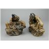Image 1 : Pair of Chinese Jigong Pottery Figures