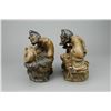Image 3 : Pair of Chinese Jigong Pottery Figures