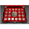 Image 2 : Chinese Tiger Silvered Coin Collections w/ Case &