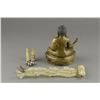 Image 2 : 19thC Bronze Buddha with Buddhist Scripts
