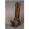 Image 2 : 19th C. Bronze Bixie Mounted Funerary Stele Model