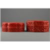 Image 1 : Set of Two Chinese Carved Cinnabar Lacquer Boxes