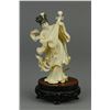 Image 1 : Chinese Rare 18th C. Ivory Carved Beauty