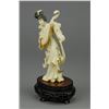 Image 2 : Chinese Rare 18th C. Ivory Carved Beauty