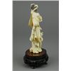 Image 3 : Chinese Rare 18th C. Ivory Carved Beauty