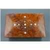 Image 2 : Burl Wood Box w/ Mother of Pearl Inlay