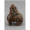 Image 1 : Chinese Bamboo Carved Buddha on Elephant