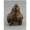 Image 2 : Chinese Bamboo Carved Buddha on Elephant