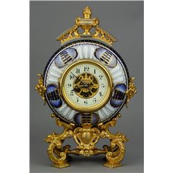 Fine European Gilt Table Clock